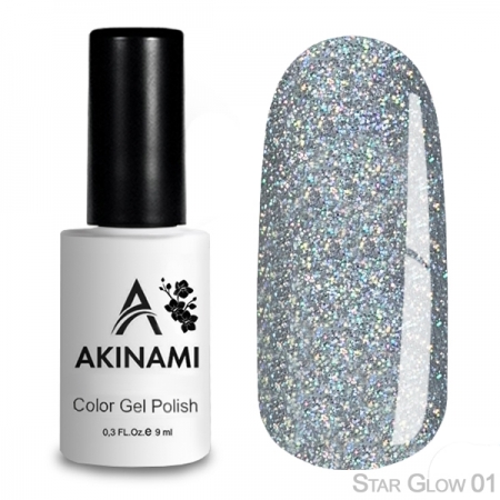  Akinami Color Gel Polish Star Glow - 01